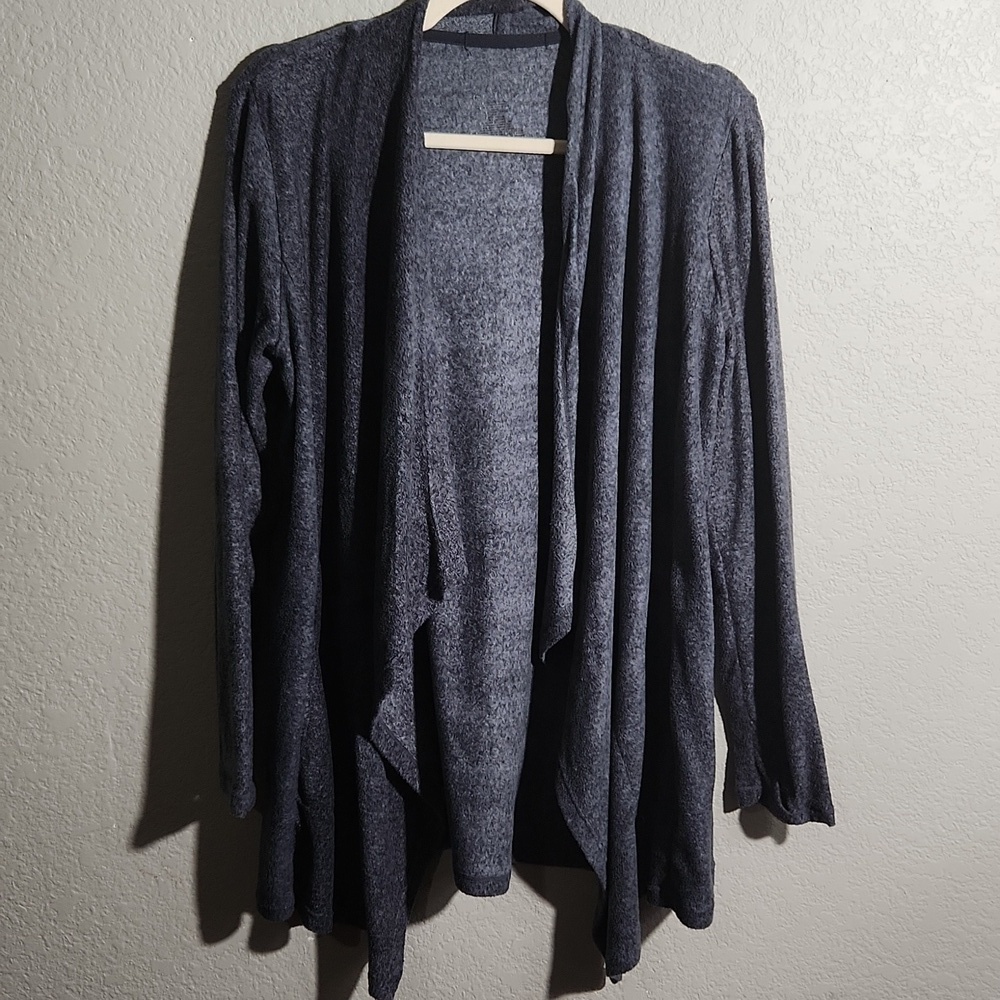 Cuddlduds Cardigan Sweater Small Medium Gray